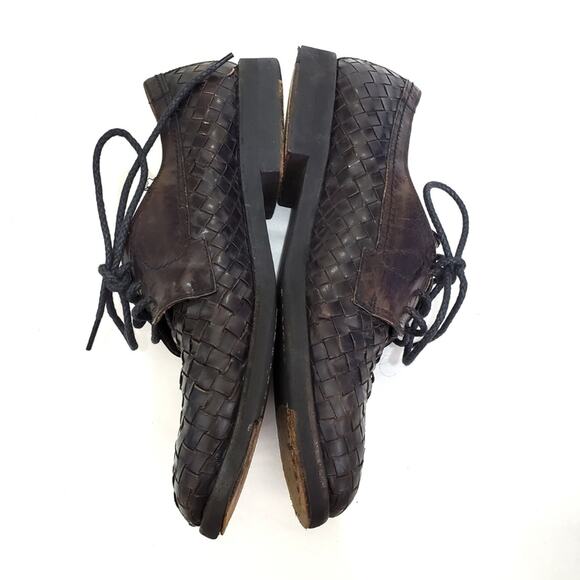 Vtg Bragano by Cole Haan | Woven Leather Lace Up Loafer Oxfords